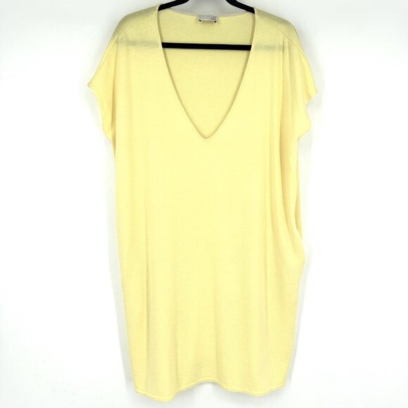 Wilfred Free Marcoux Jersey Knit T-Shirt‎ Dress Pale Yellow Small - Picture 4 of 12